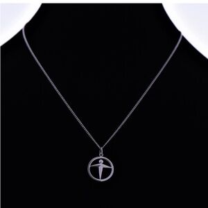 New iffany and Co. 'MANPOWER' Pendant Necklace, Sterling silver